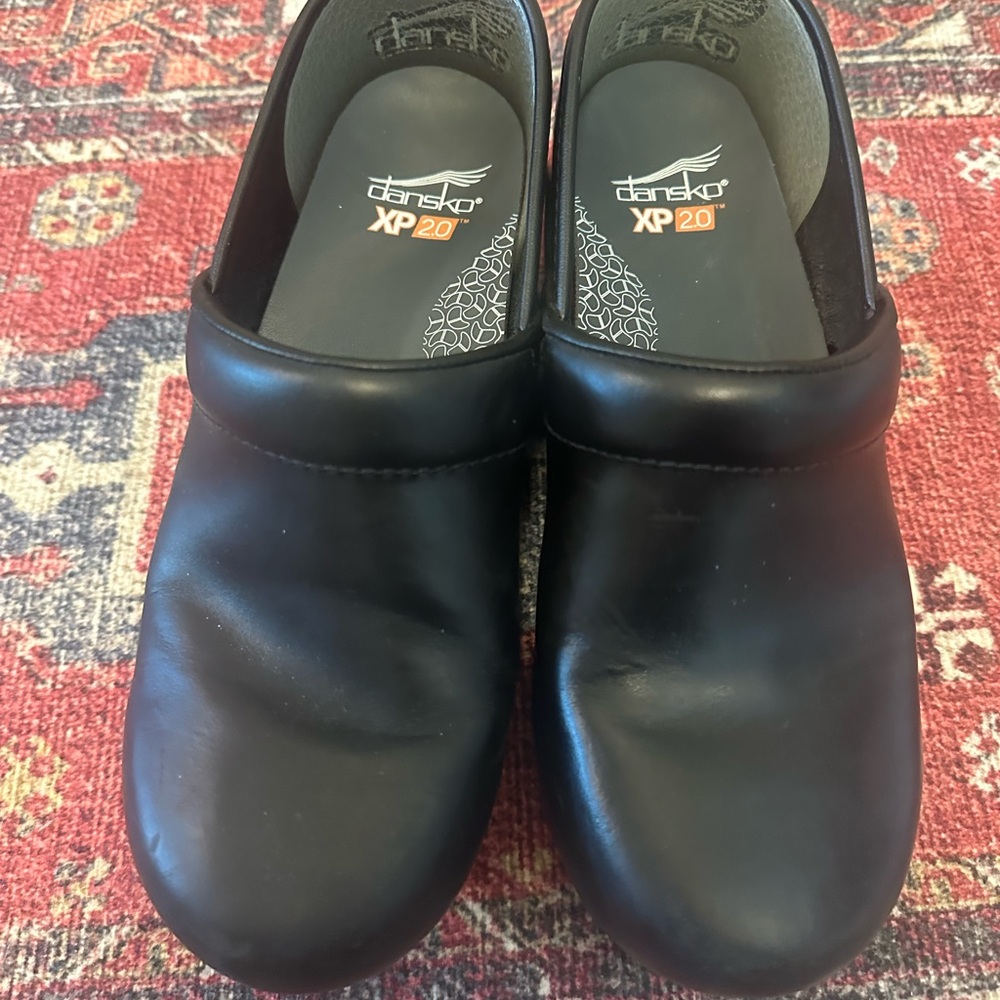 Dansko Black Professional Clogs Leather Slip-On - Picture 3 of 4